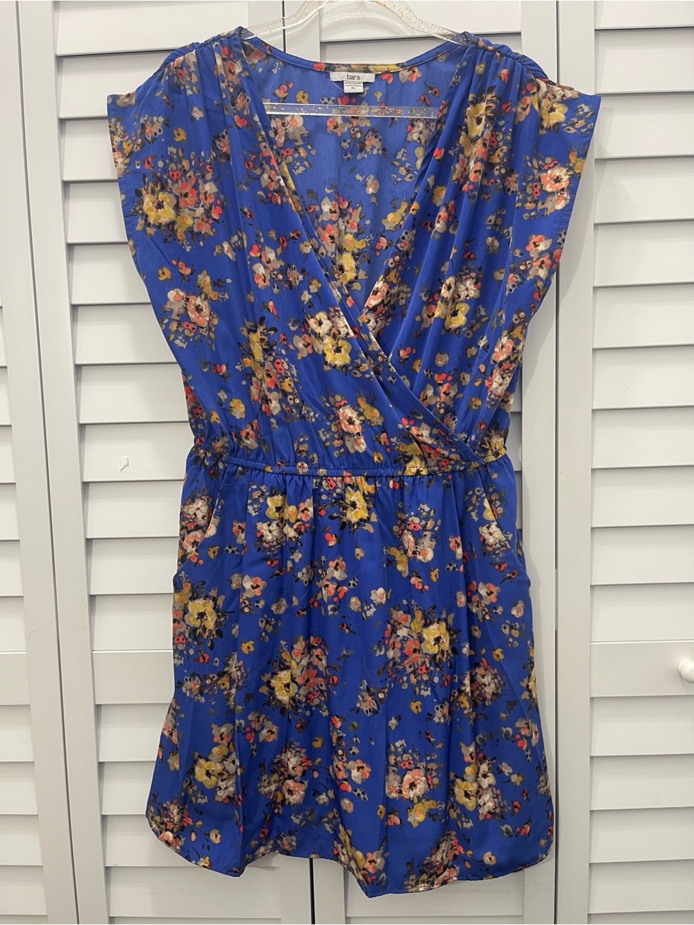 Bar lll Blue Floral Dress size XL